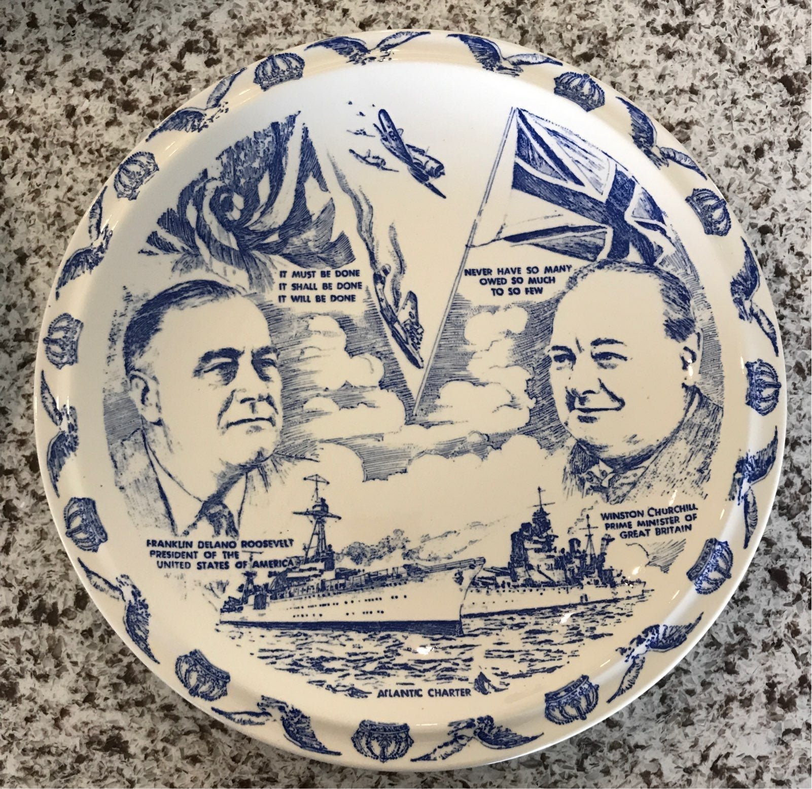 Atlantic Charter Plate