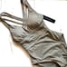 NWT La Blanca Pebble Strap Back Halter One Piece