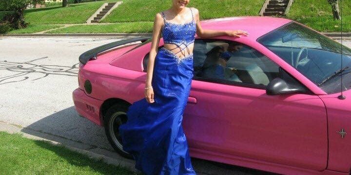 Size 2 Blue Formal Dress