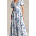 AW BRIDAL 26 4X plus oceanic fantasy Furst white blue bridesmaid dress NEW B27