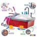 Kitchen Sink Toy 17 Piece Set - Play Sink Play House Pretend Toy