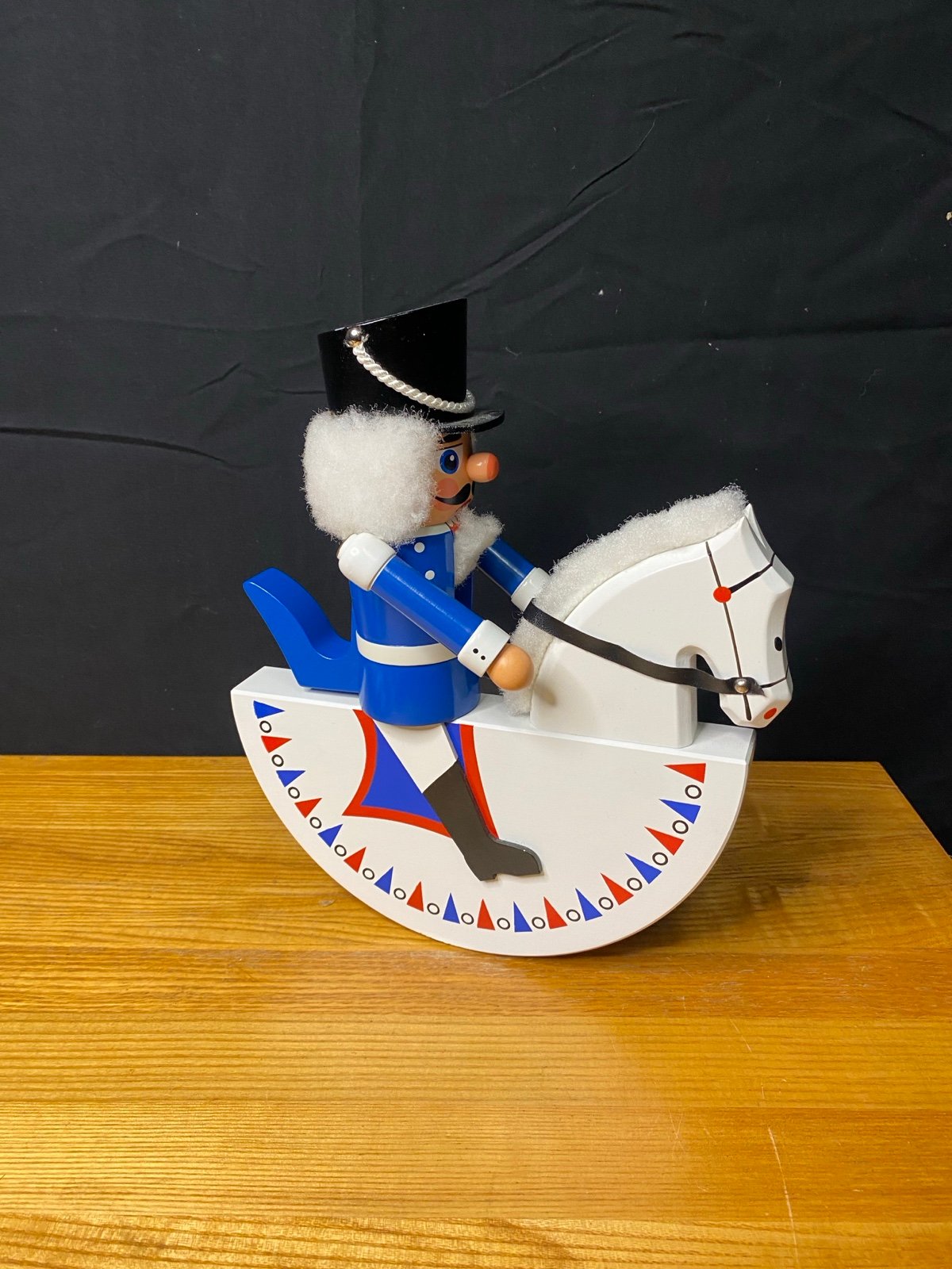 Vintage Erzgebirge Expertic rocking Horse Nutcracker