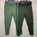 Outdoor Voices Seamless Rib 7/8 Leggings Womens X-Large Spell-Out Green 2pc Lot