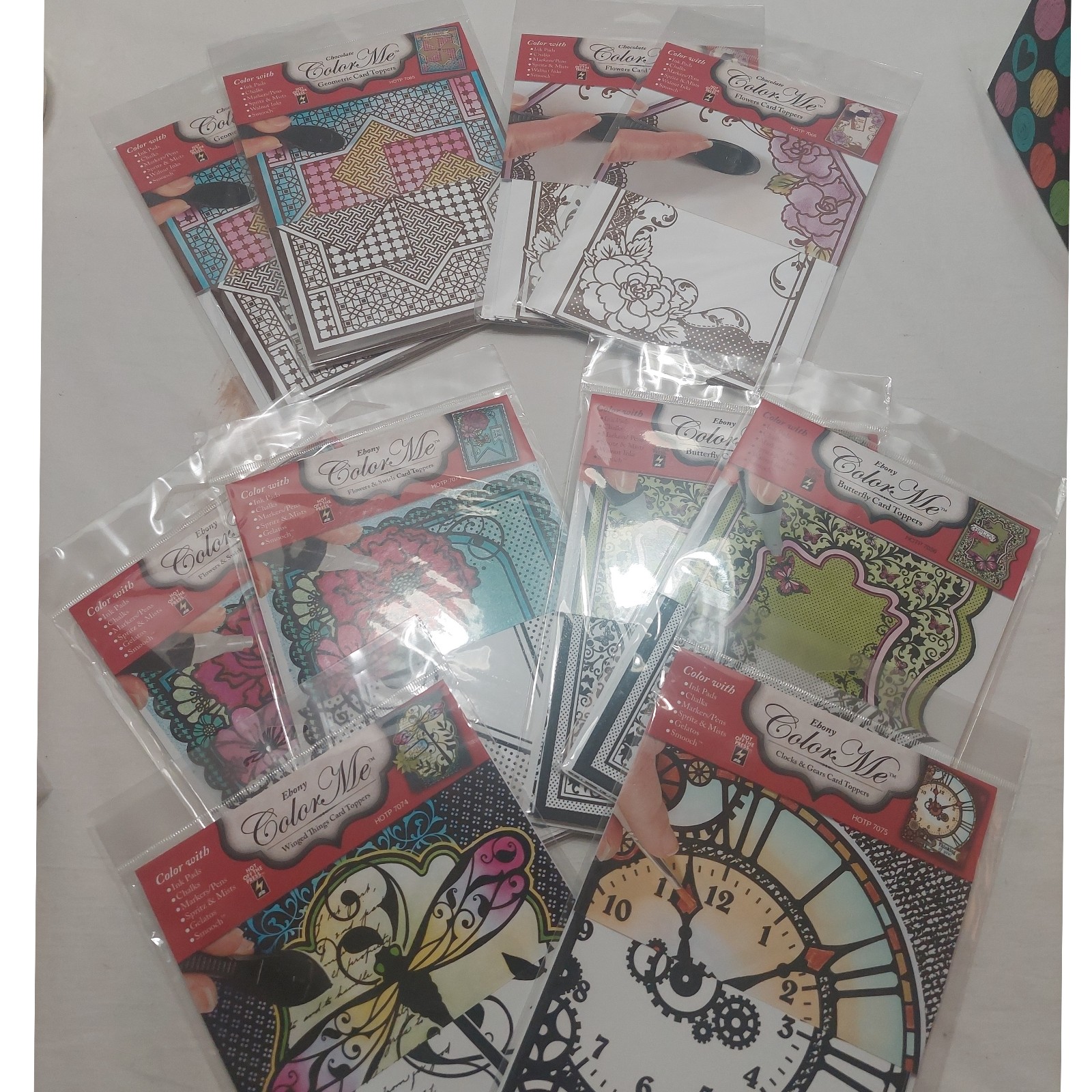 Color me card toppers bundle (1178)