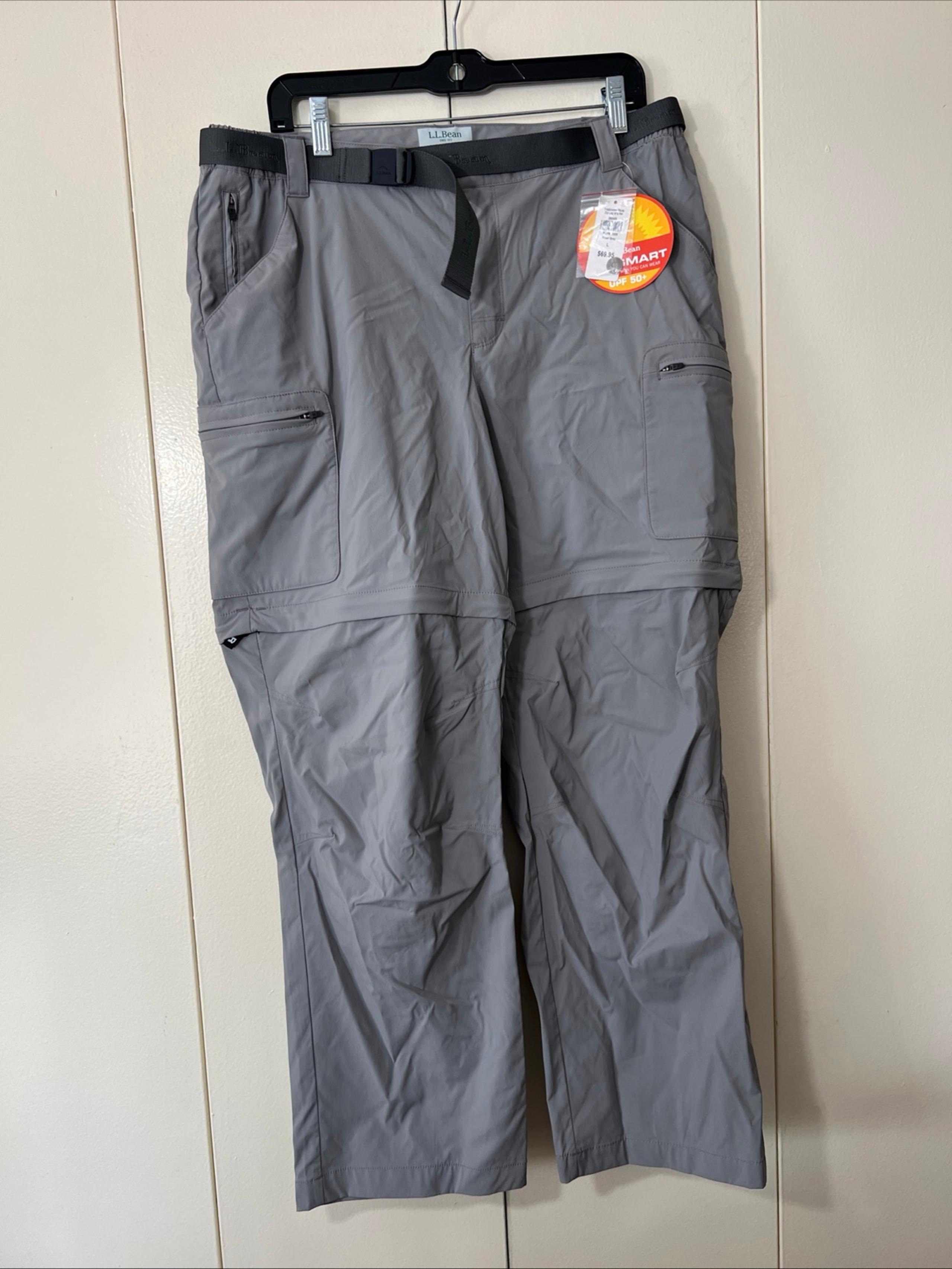 L.L. Bean Sunsmart UPF 50 Convertible Hiking Nylon Cargo Pants Women’s L Petite