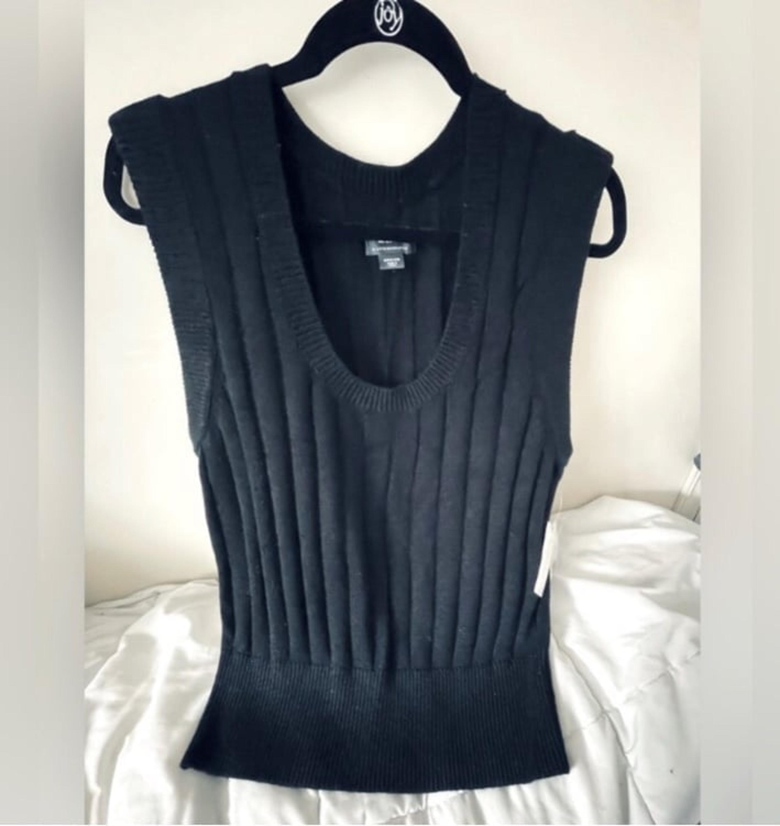 Anthropologie Maeve sleeveless sweater - black