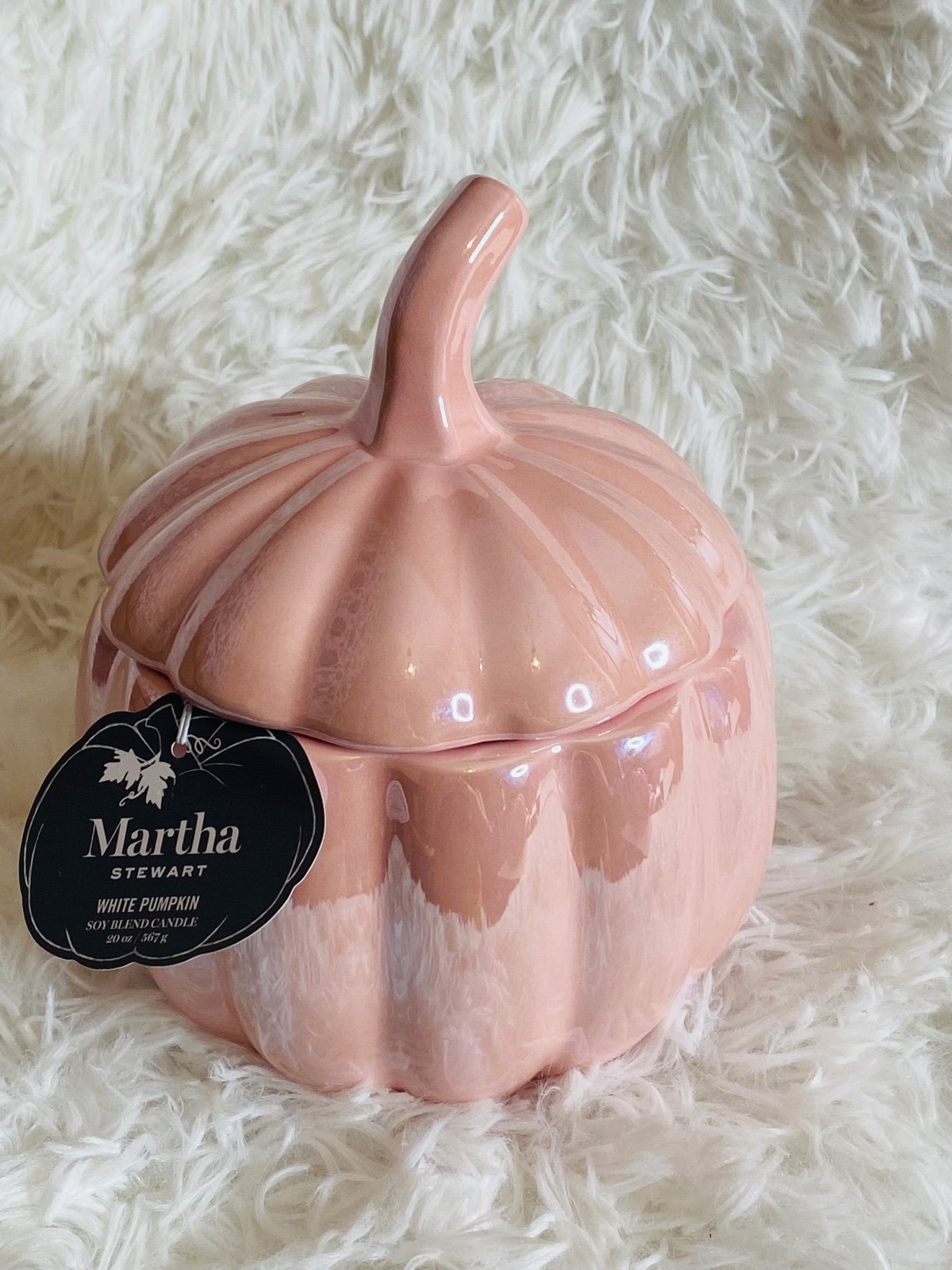 Pink pumpkin 3 wick candle