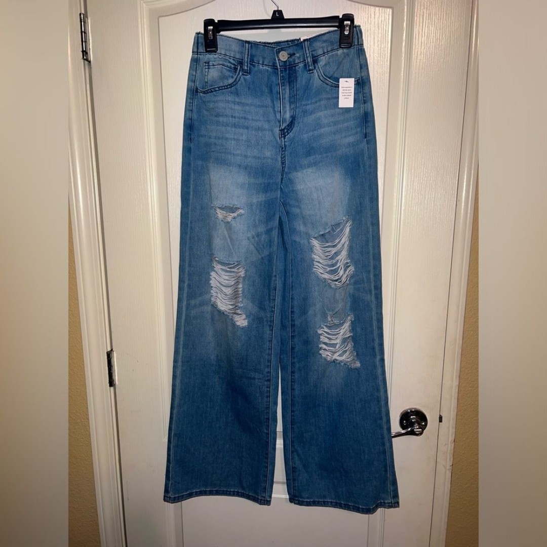 WOMENS WIDE LEG JEANS SIZE 5