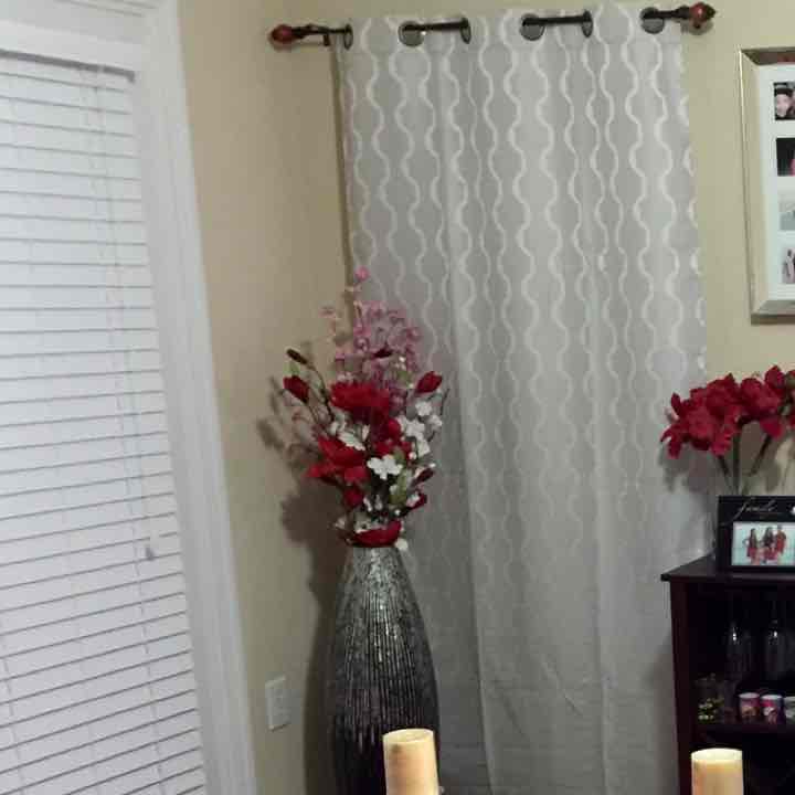 Like new beautiful gray curtains