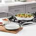 2-Piece Oven Safe, Stainless Steel Induction Frying Pan, Silver, 8-Inch & 10-Inc