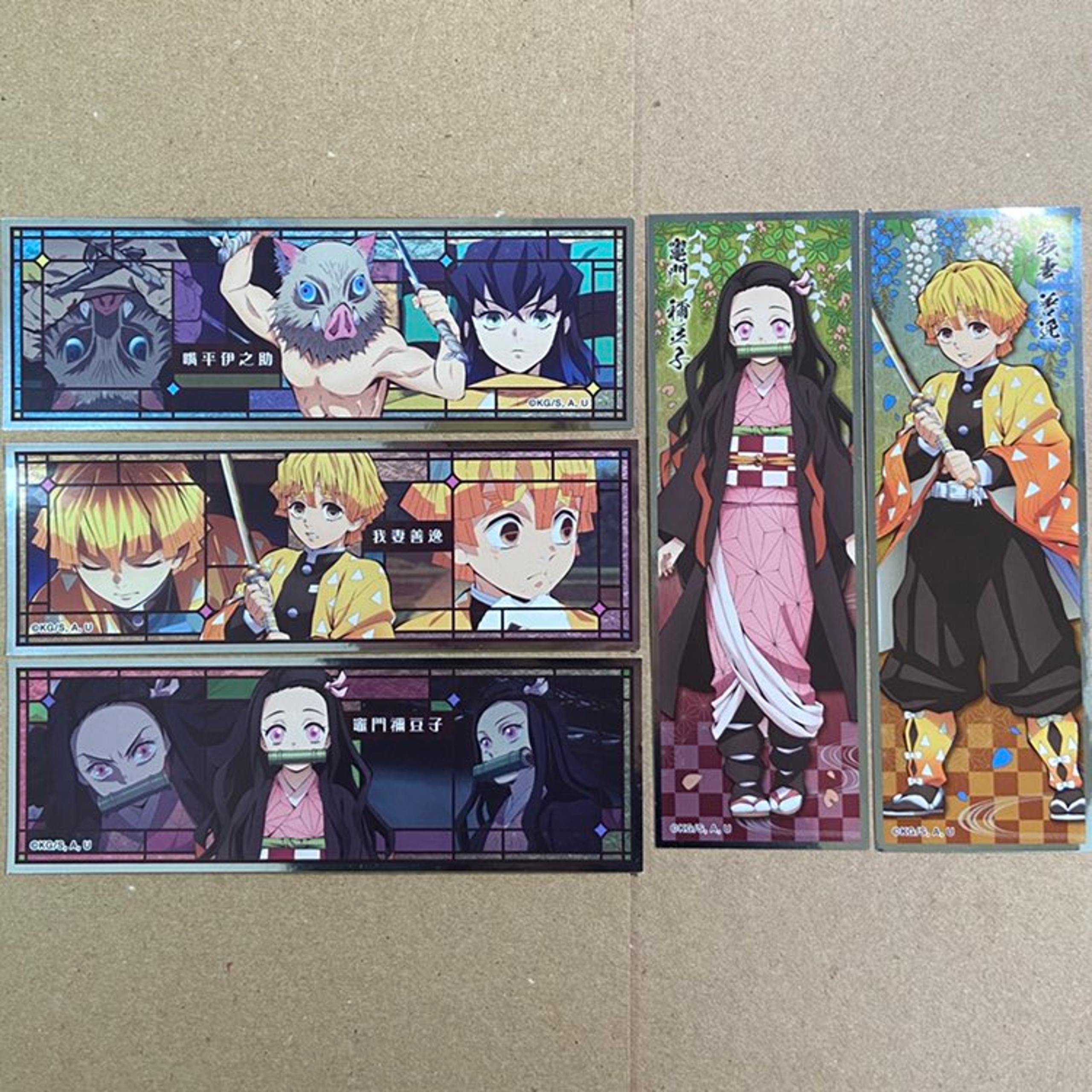 5pc Cute Inosuke Nezuko Zenitsu Demon Slayer Stickers