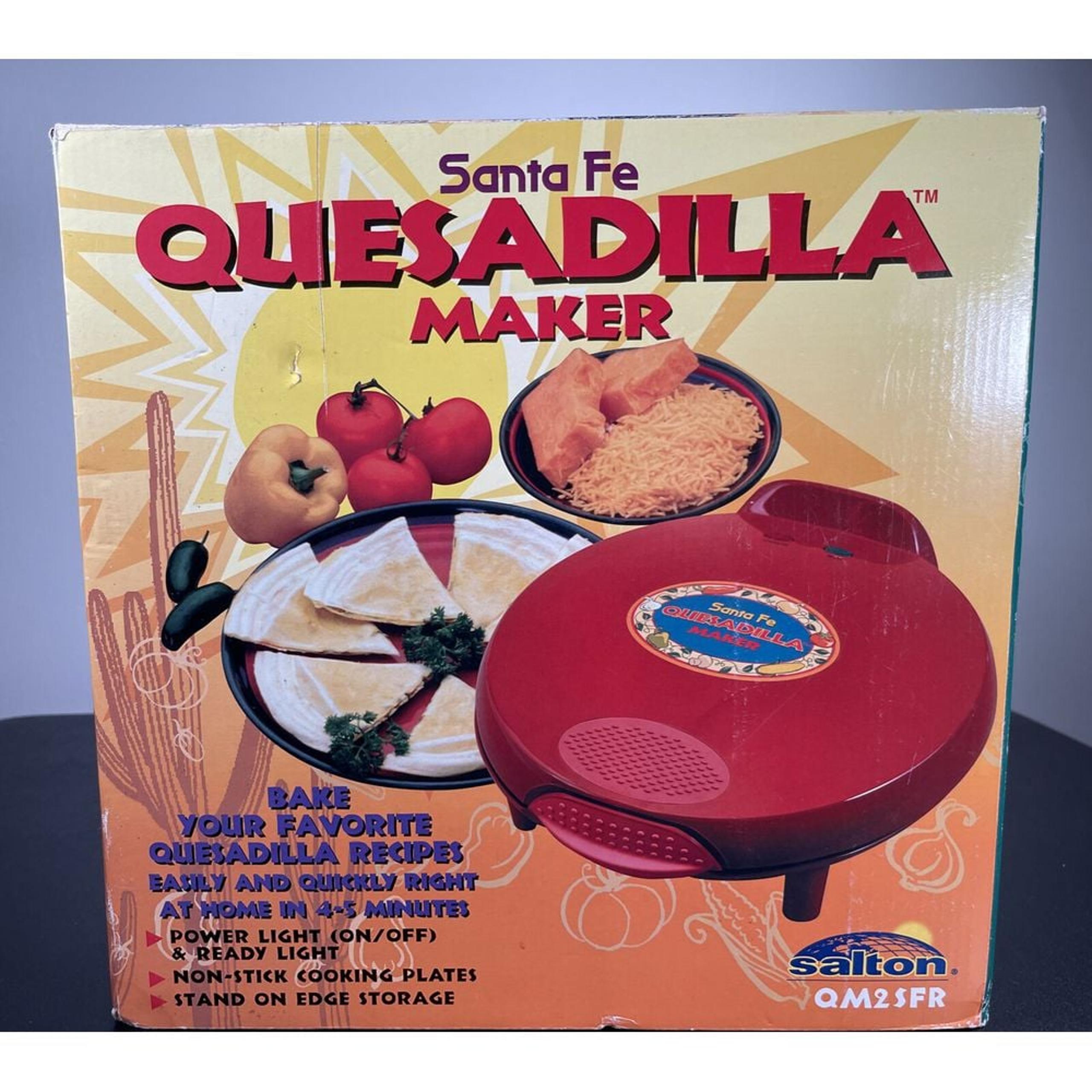 BRAND NEW IN BOX! Santa Fe Quesadilla maker model QM2SFR by Salton New Tortilla