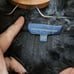 NWOT Designer Adolfo Dominguez Black Woolen Sweater w/Rabbit Fur XS RRP 219