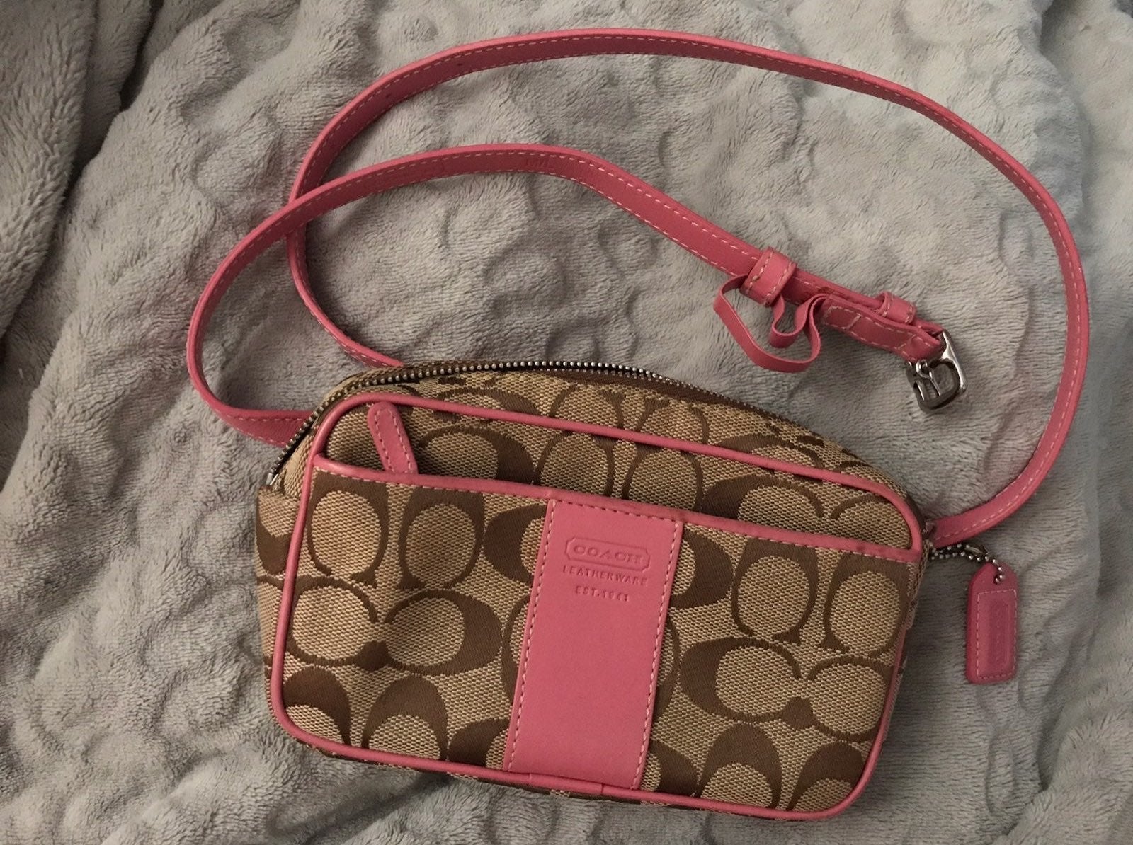 Coach Signature C Pink Belt Fanny Pack
