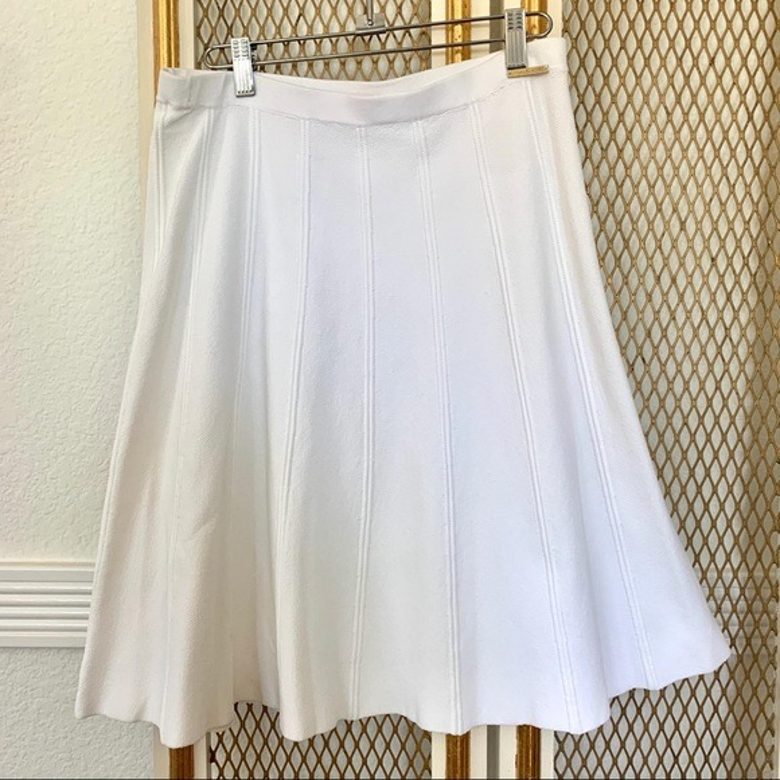 Michael Kors Sweater A-Line Skirt White (M)