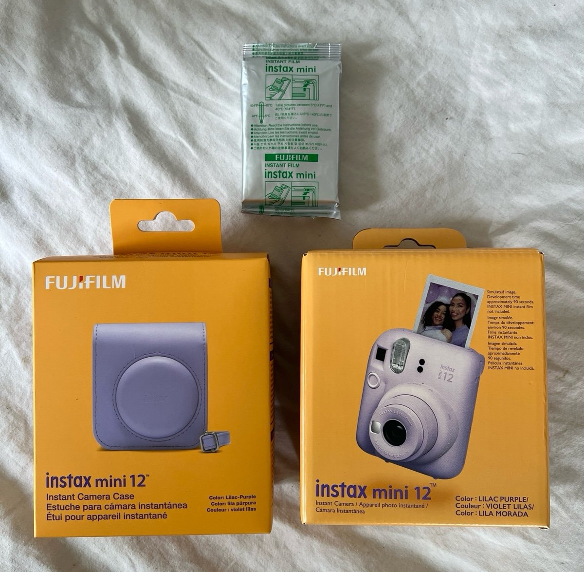 Brand New Fujifilm Instax Mini 12 Instant Camera with Carry Bag & 10 Film Sheets