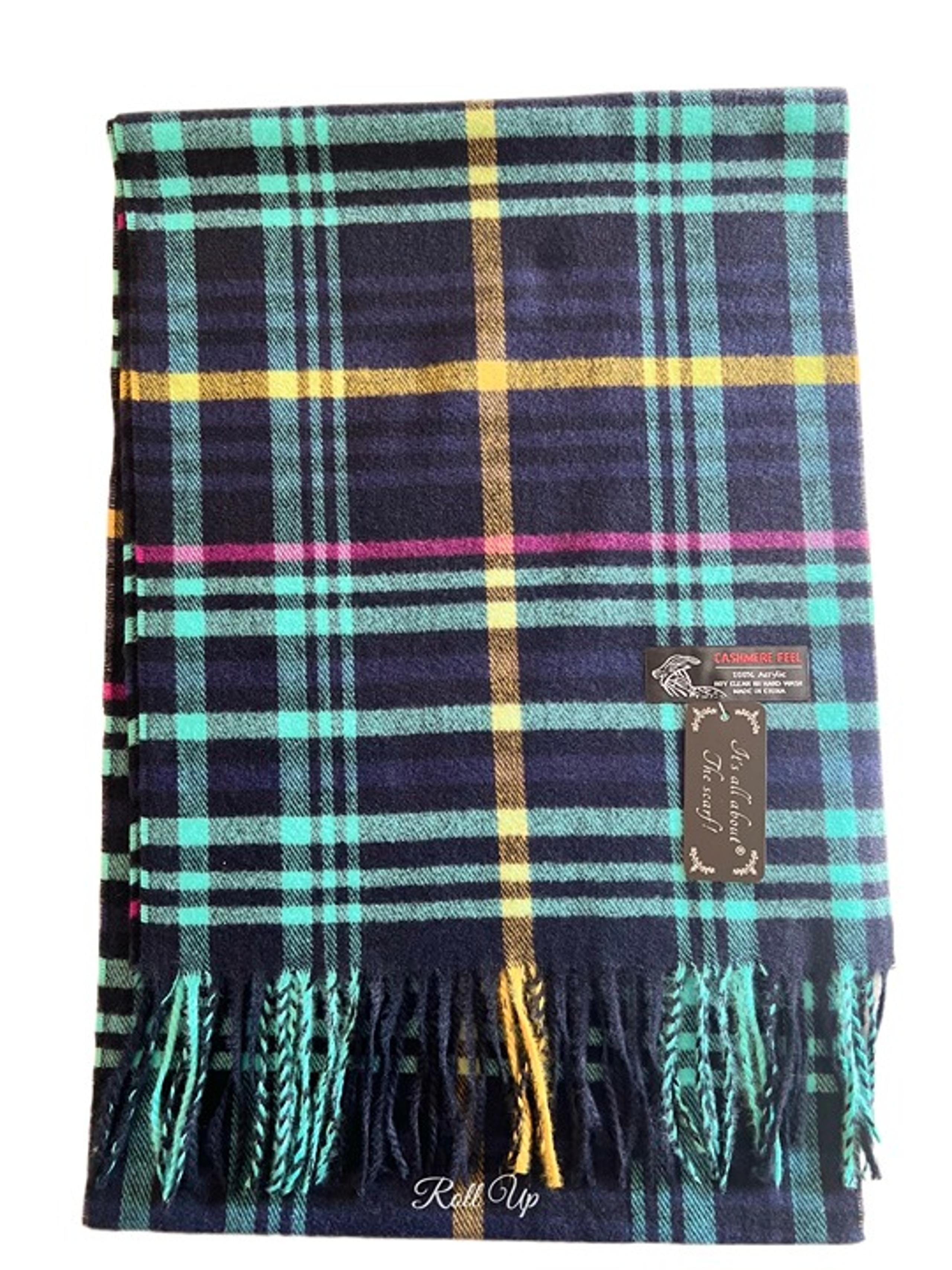 Plaid Tartan Checks Cashmere Feel Winter Scarf Men's Scarves Women's gift