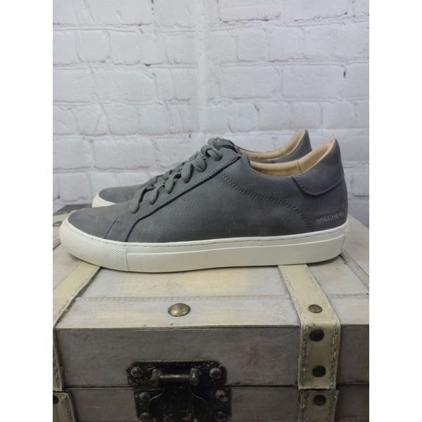 Skechers Vaso Vivar Faux Leather Lace-up Sneakers Women's Size 9