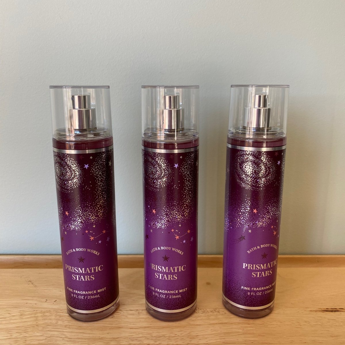 Bath & Body Works Prismatic Stars (Raspberry, Plum) Fine Fragrance Mist x3