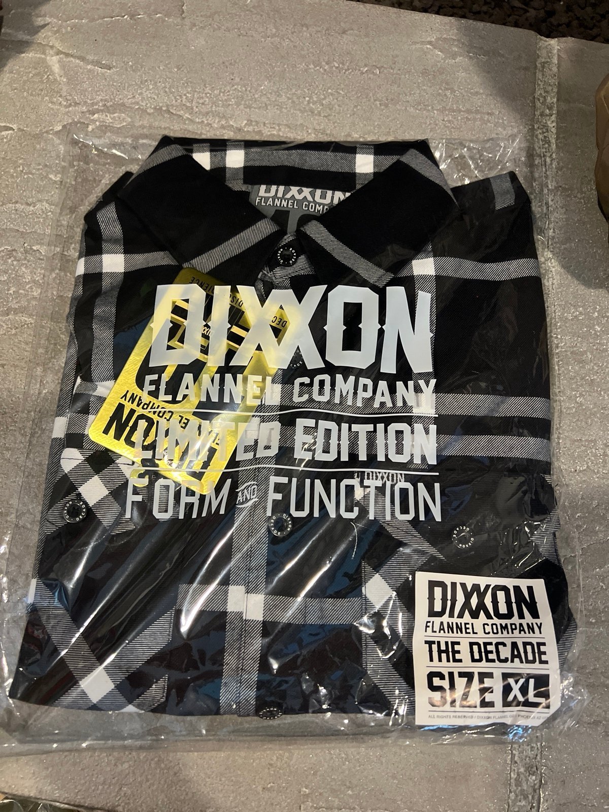 Dixxon sold out The Decade XL flannel