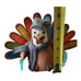 2017 Spritz Target Thanksgiving Sitting Turkey Felt Herringbone Hat Scarf