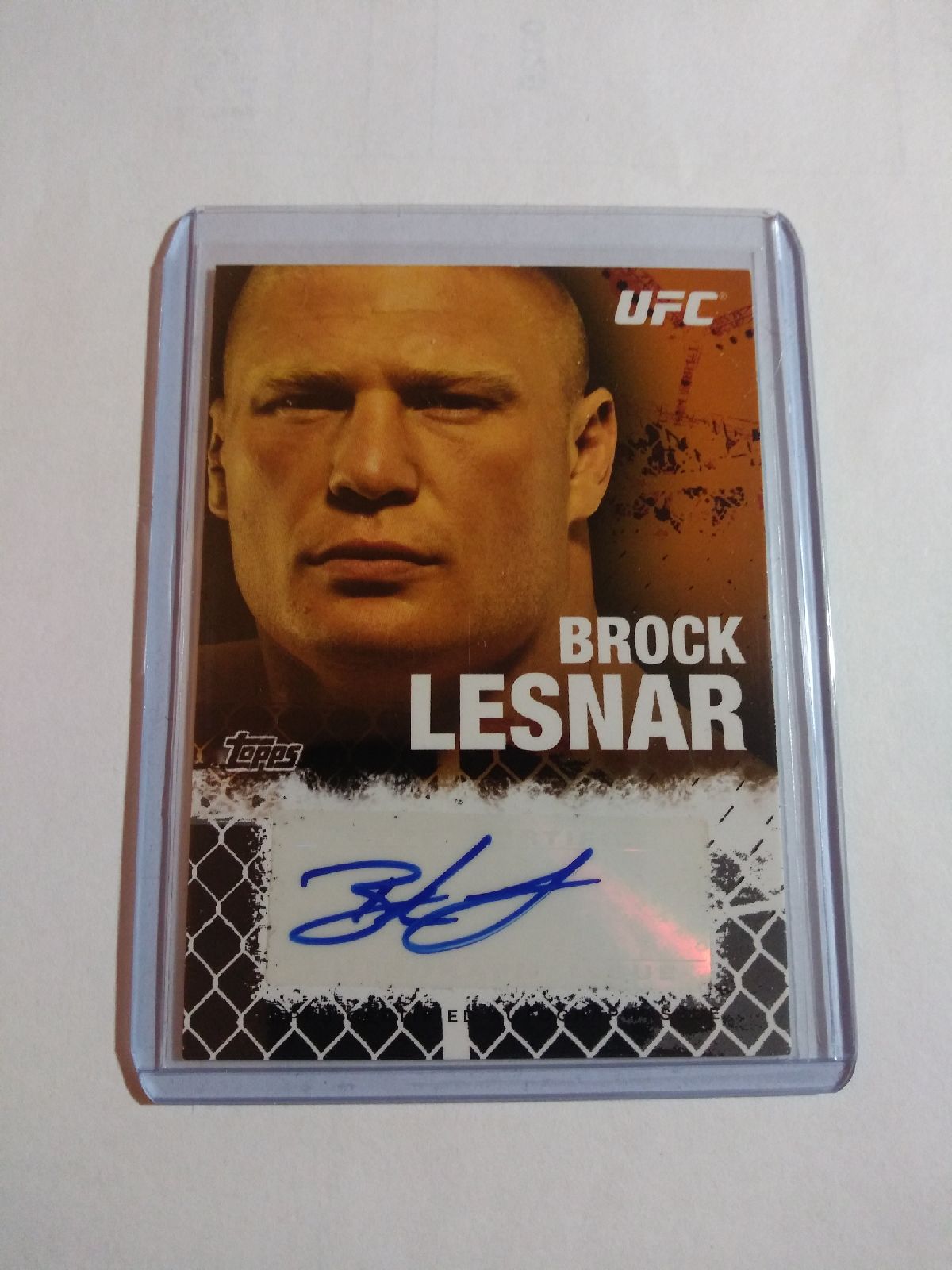 2010 Topps UFC Brock Lesnar Onyx Auto