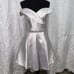 Star box size large silver gray style 81034 of the shoulder fit to flair dress