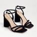Sam Edelman Kia Sandals in Black Suede 8 With Box Womens High Heels