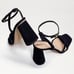 Sam Edelman Kia Sandals in Black Suede 8 With Box Womens High Heels