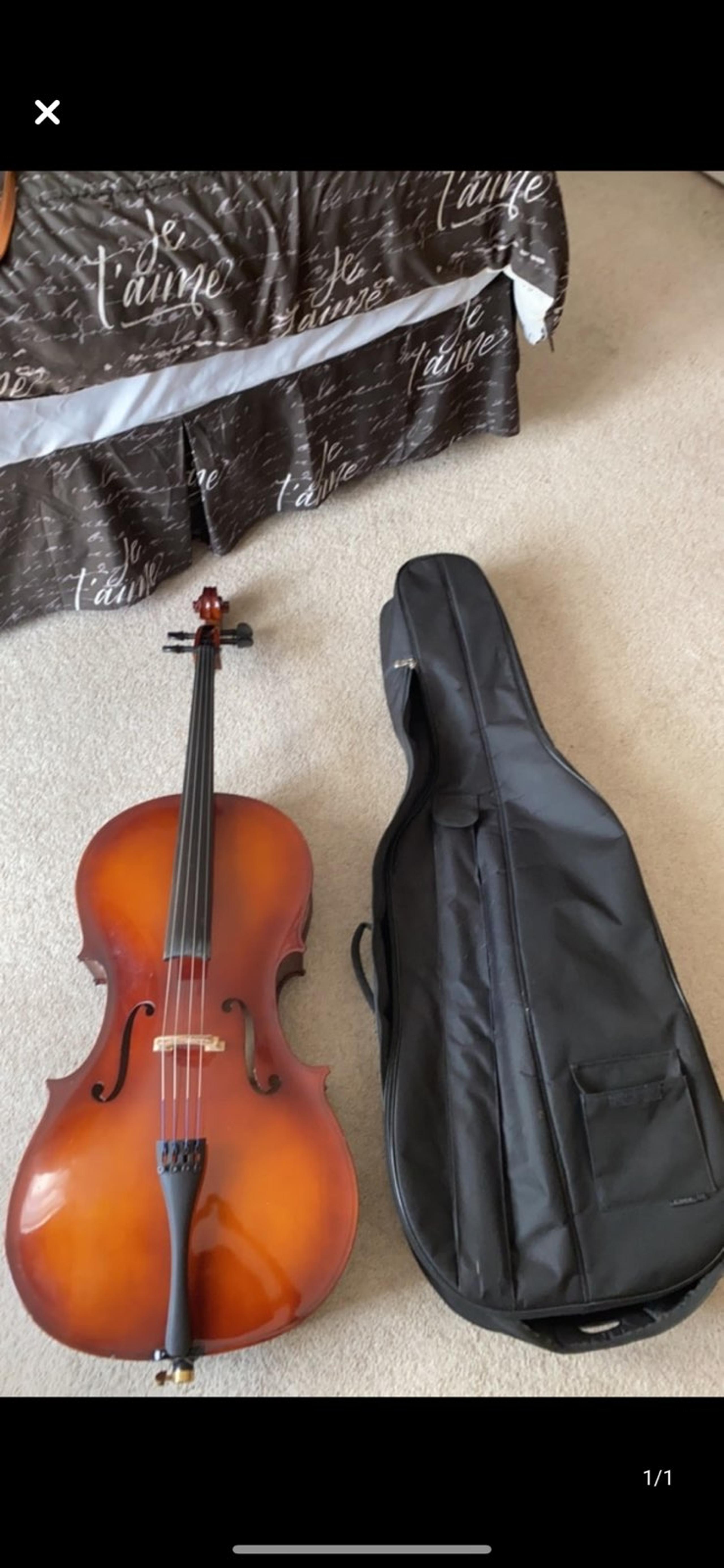 Cello and case