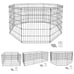 Pets Dog Play Cage Playpen Exercise Cage Fence 30in 8 Panels