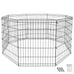 Pets Dog Play Cage Playpen Exercise Cage Fence 30in 8 Panels