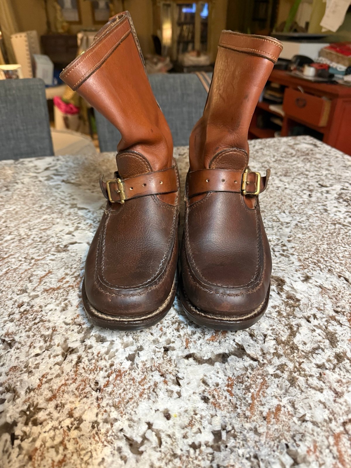 Gokey VTG Gro-Cord Brown Leather Hunting Snakeproof Men’s Boots Size 9 D