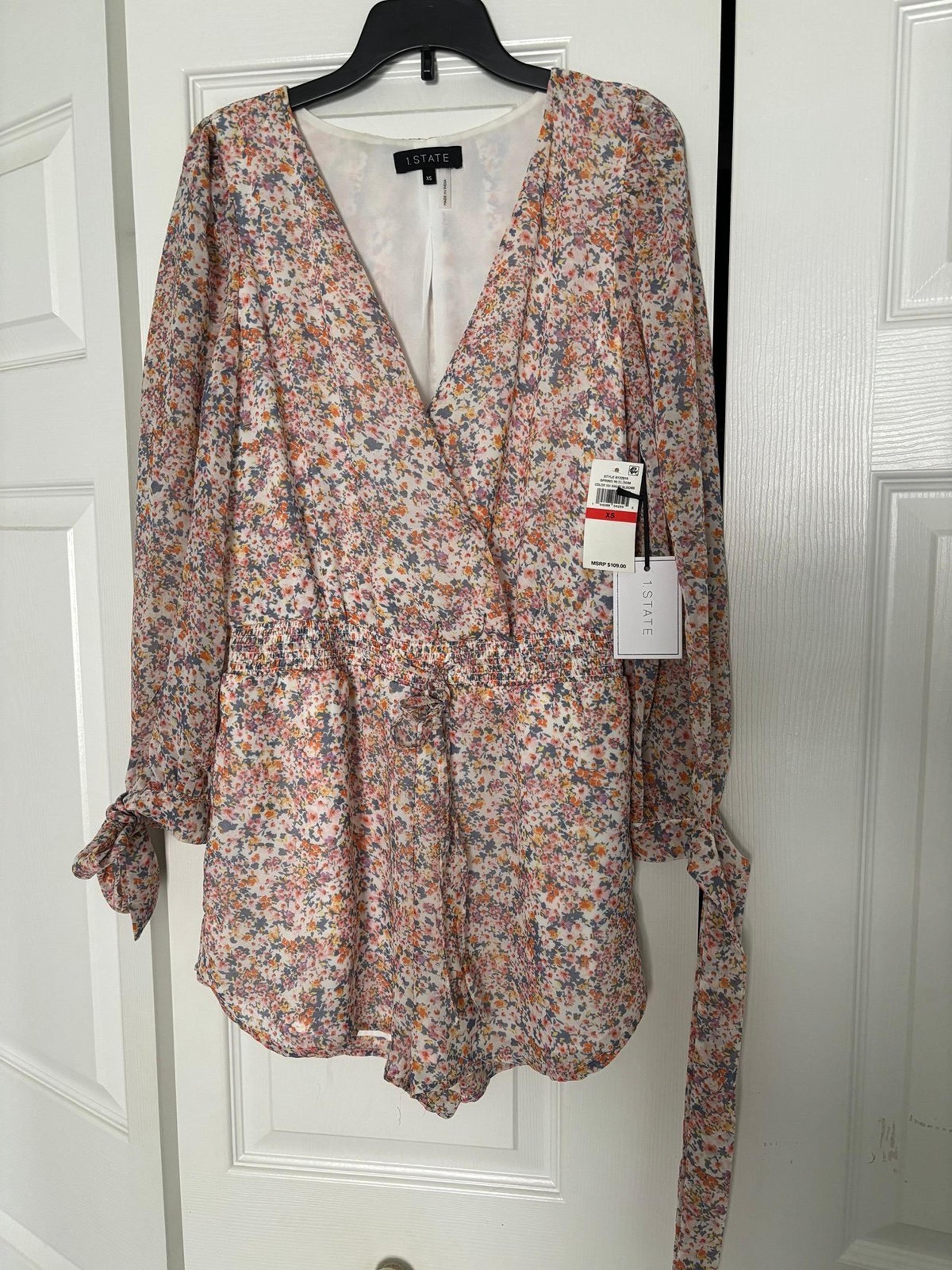 Women Romper 1. STATE size XS with pockets