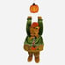 Vintage 90s Hanging Autumn Fall 32 Plush Teddy Bear Pumpkin Leaf Thanksgiving