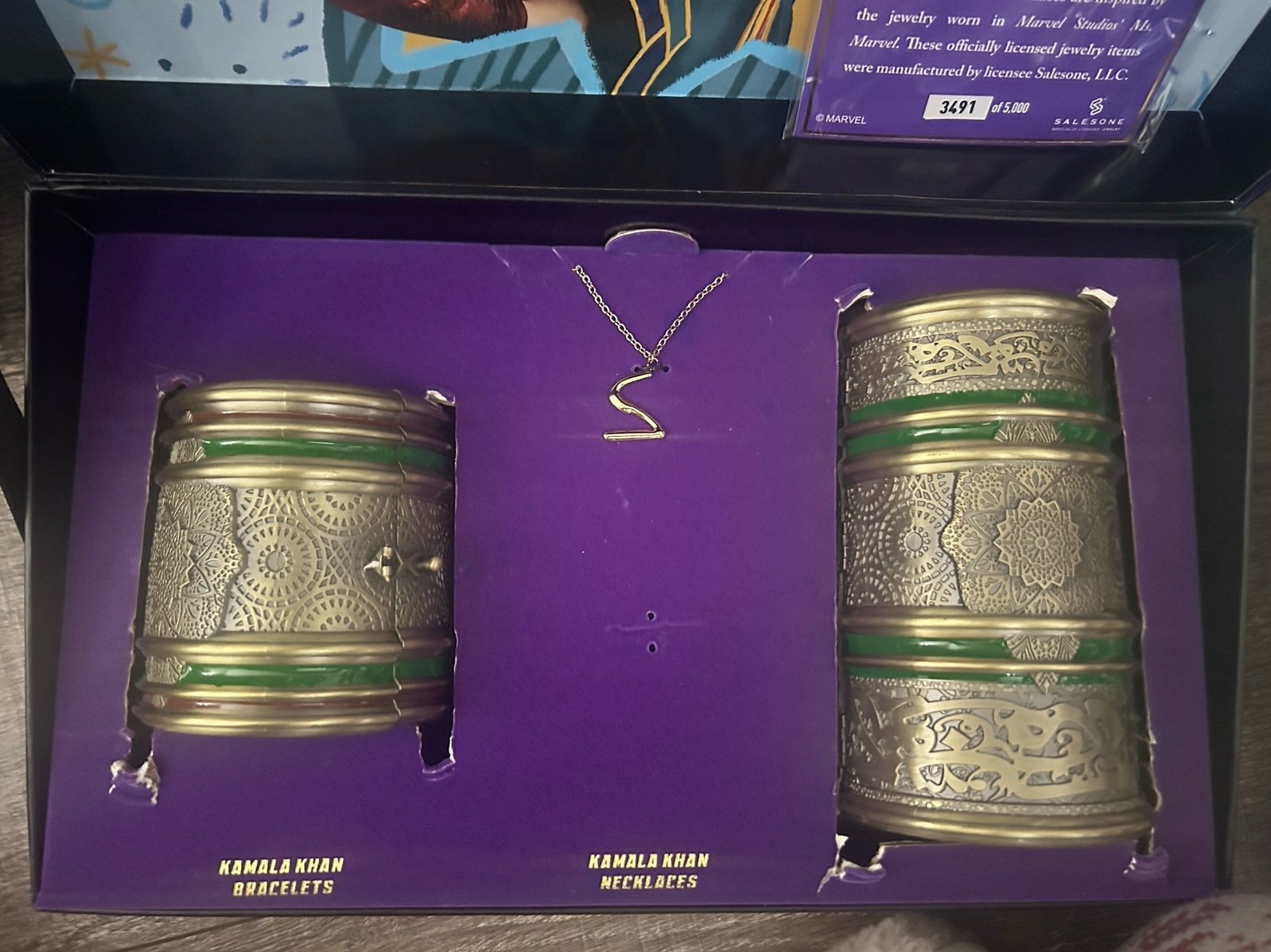 MS MARVEL Kamala Khan Jewelry Box Set 5GAMESTOP EXCLUSIVE!