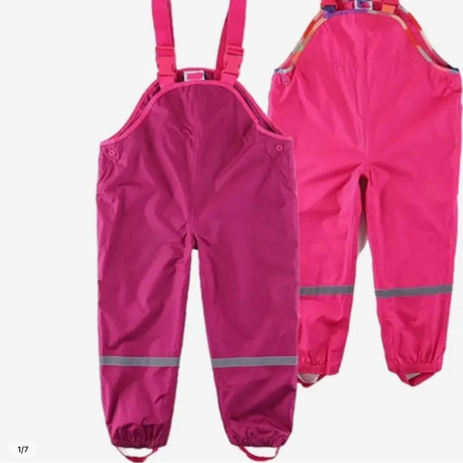 New girl’s 12 months purple rain overalls  toddler