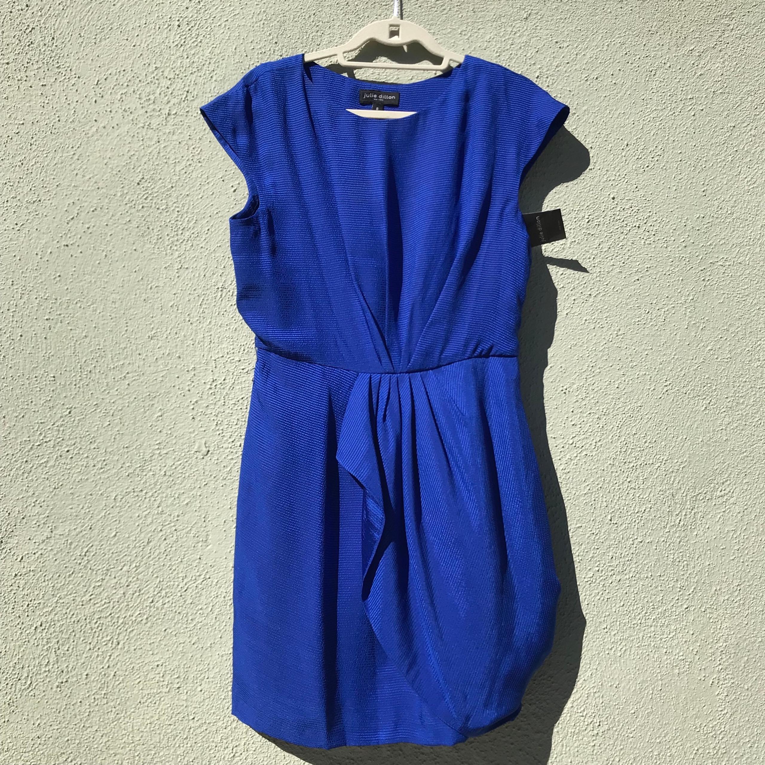 Julie Dillon Womens Blue cocktail office dress