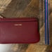 NEW Calvin Klein Saffiano Wristlet