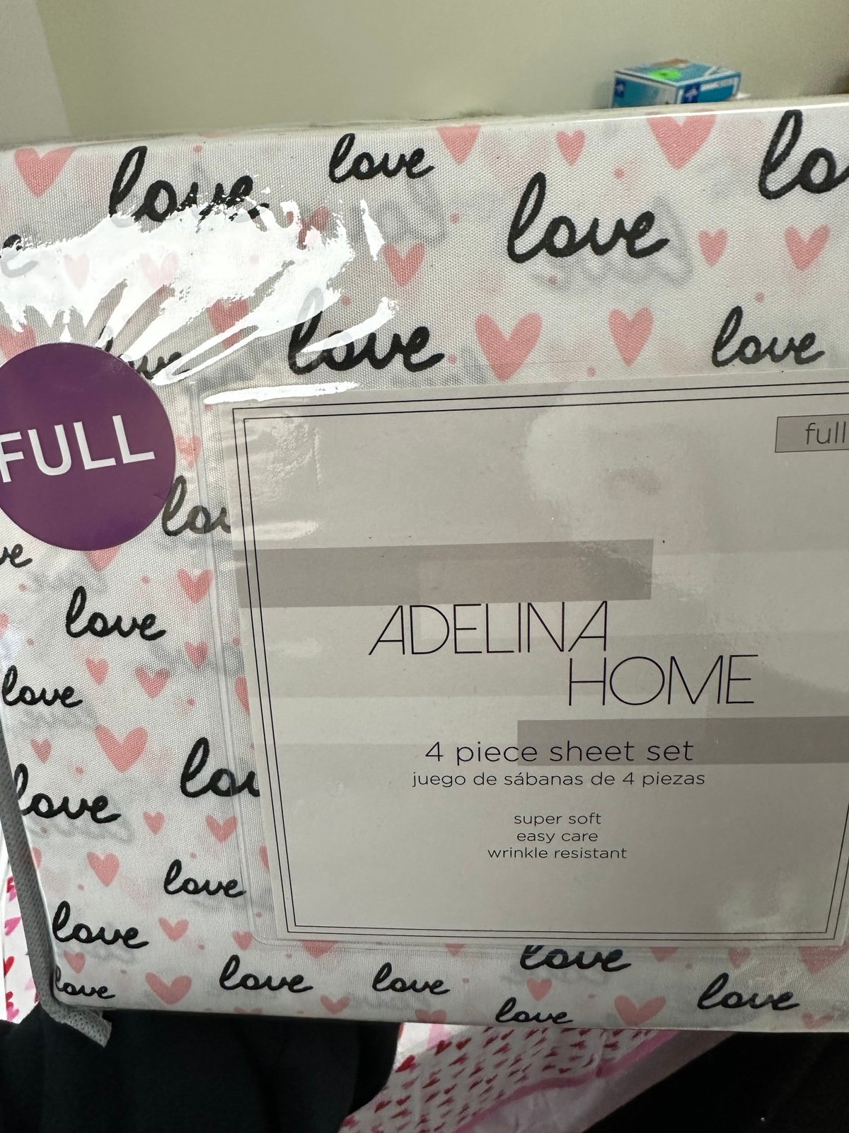 V-DAY SALE! NEW Valentine’s Day Sheets Full Size Love Heart Sheet Set
