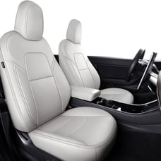 Tesla Model Y 5 Full Cover Set Seat Cover Custom Fit for Synthetic Leather