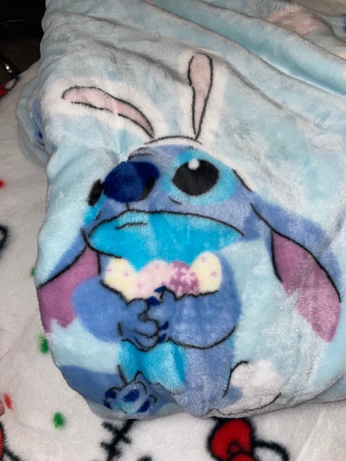 Stitch Easter throw blanket