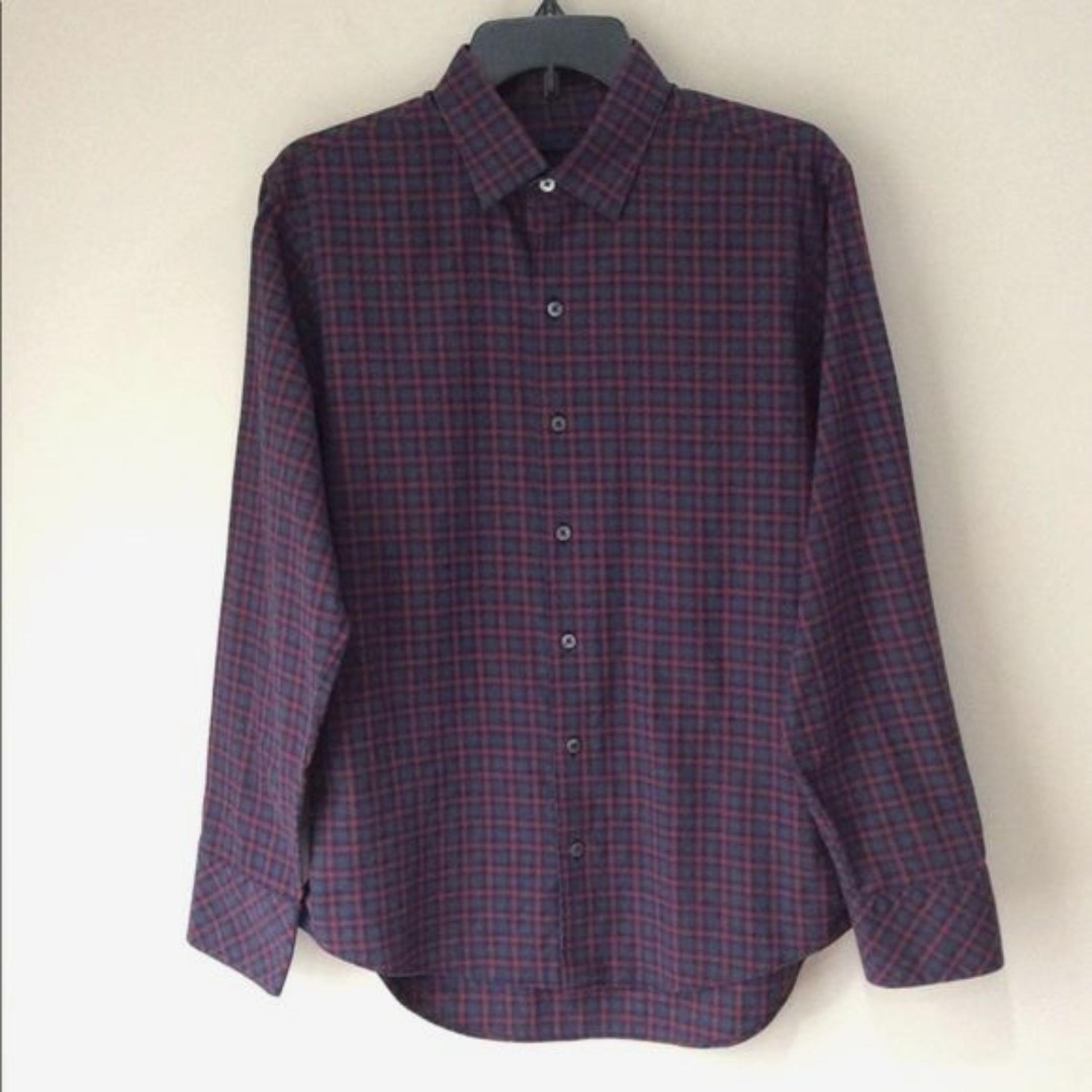 Zachary Prell Liberman Check Shirt Long Sleeve Multi-Color Button Front Sz Small