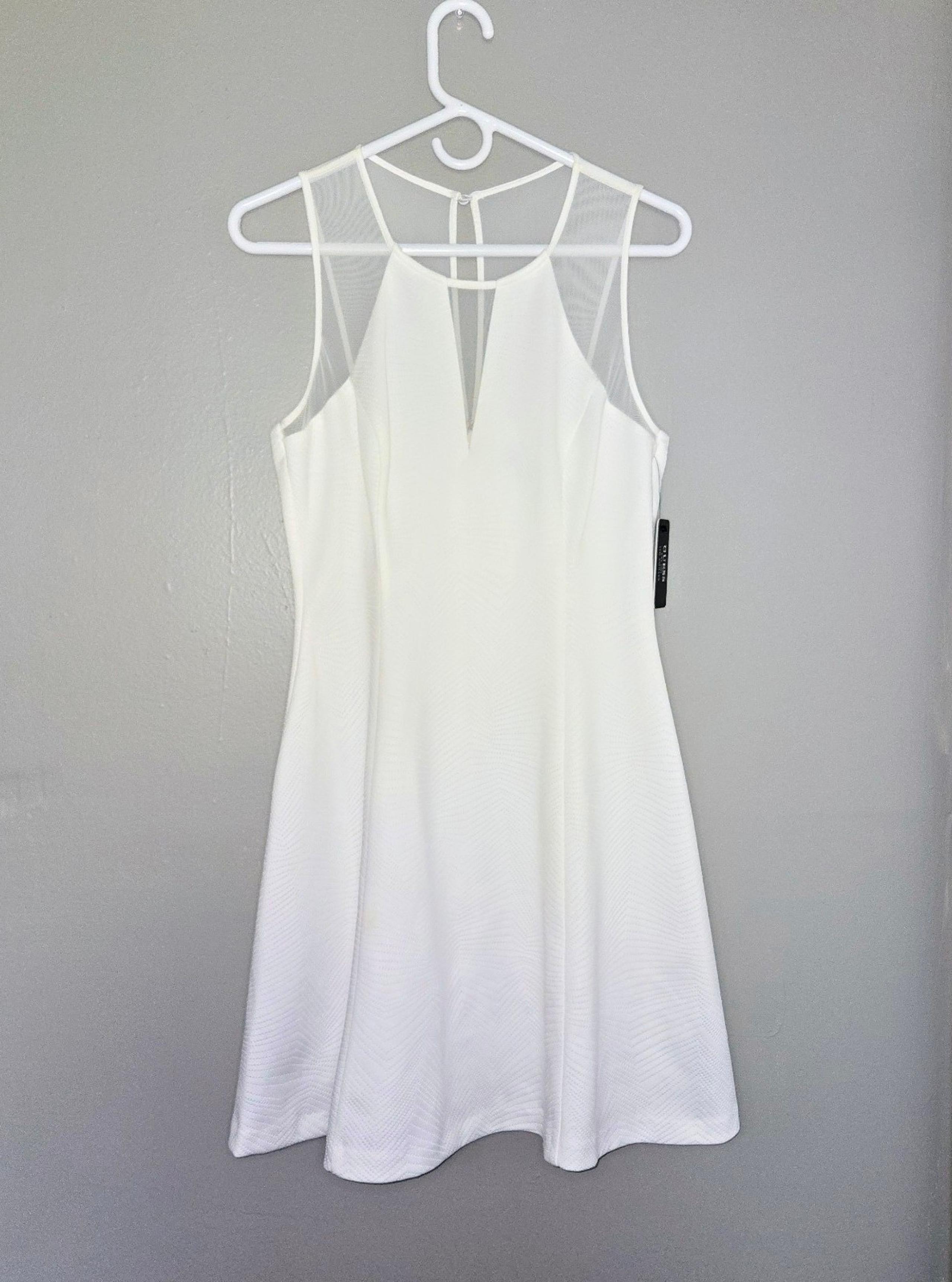 Guess Illusion Scuba Fit & Flare Dress