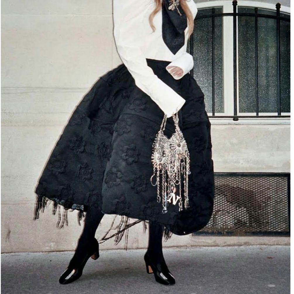 Sportmax Flower Quilted Flare Skirt Full skirt
