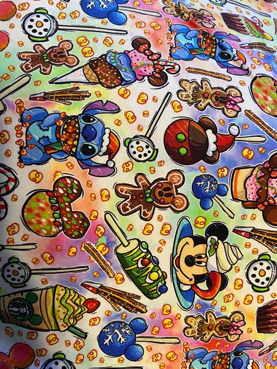 Holiday D snacks fabric