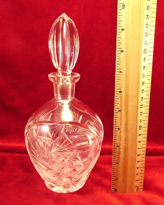VTG Gorham Lead Crystal Diamond Cut Wine Liquor Decanter West Germany 10