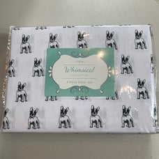 Whimsical Hotel sheets TWIN French Dog