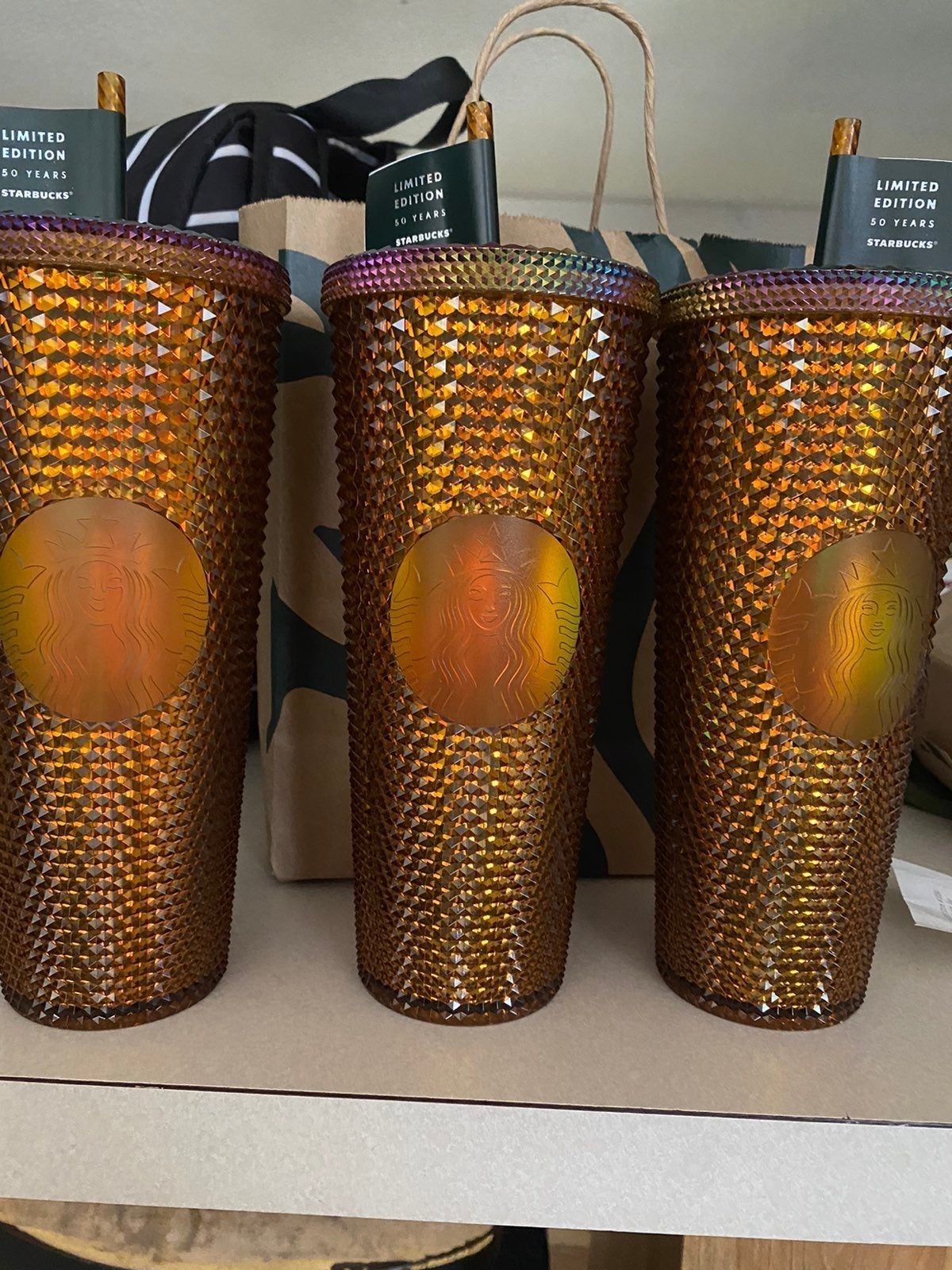 Starbucks tumbler studded