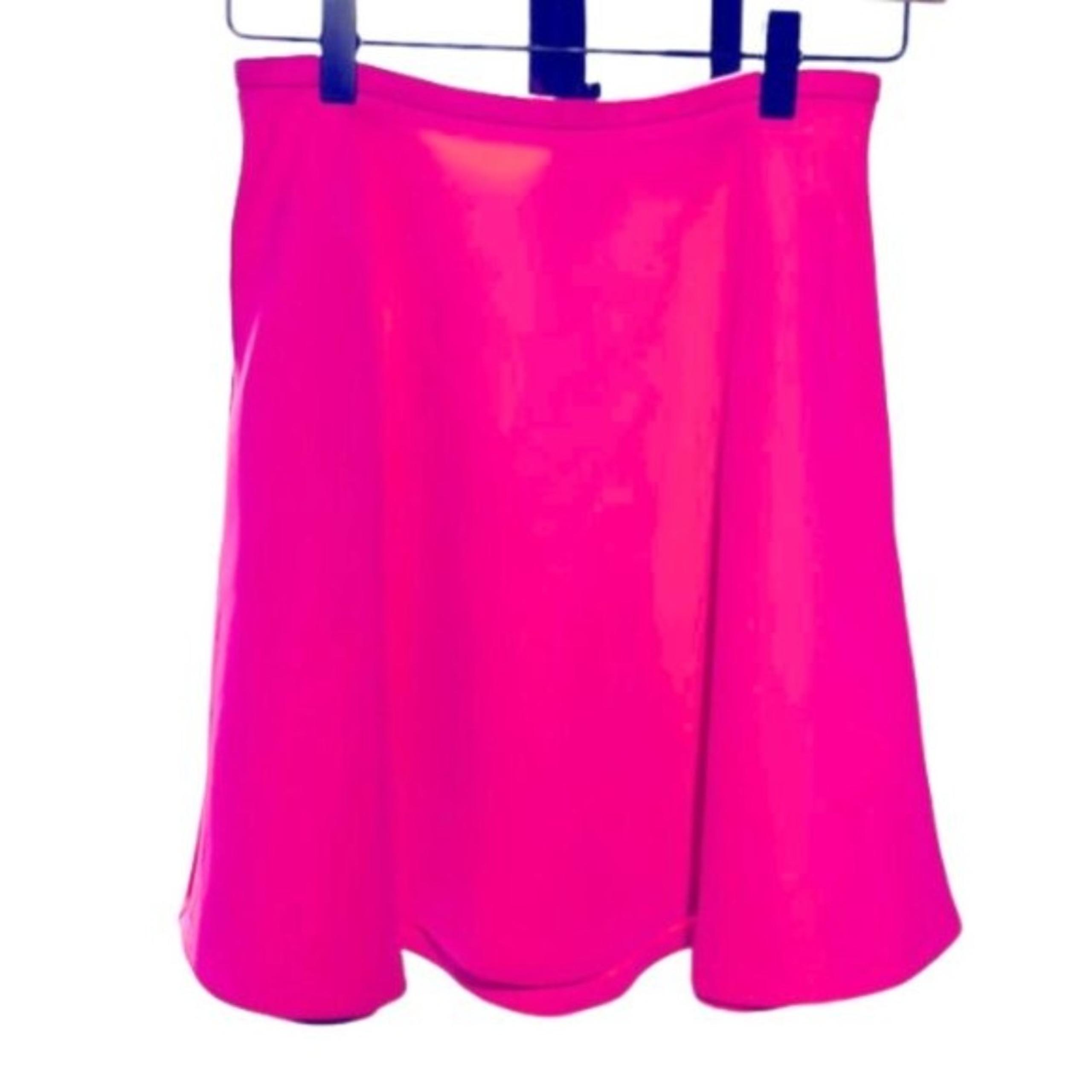 Ted Baker Neon Pink Nenneh Skater Mini Skirt Size 4 US Designer Barbiecore Glam